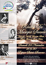 Récital de musique sacrée - 24 Novembre 2012