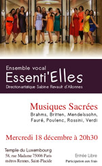 Essenti'Elles : Musiques Sacrées